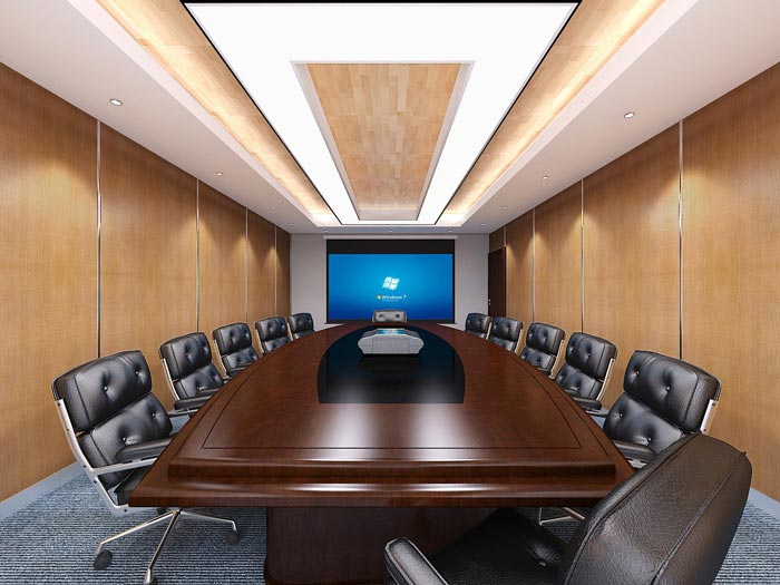 金融公司会议室装潢装饰设计效果图