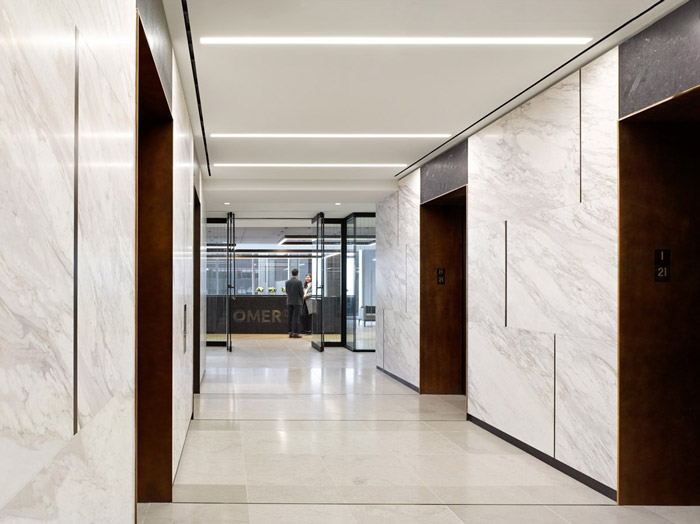 基金公司办公室电梯间装修设计方案