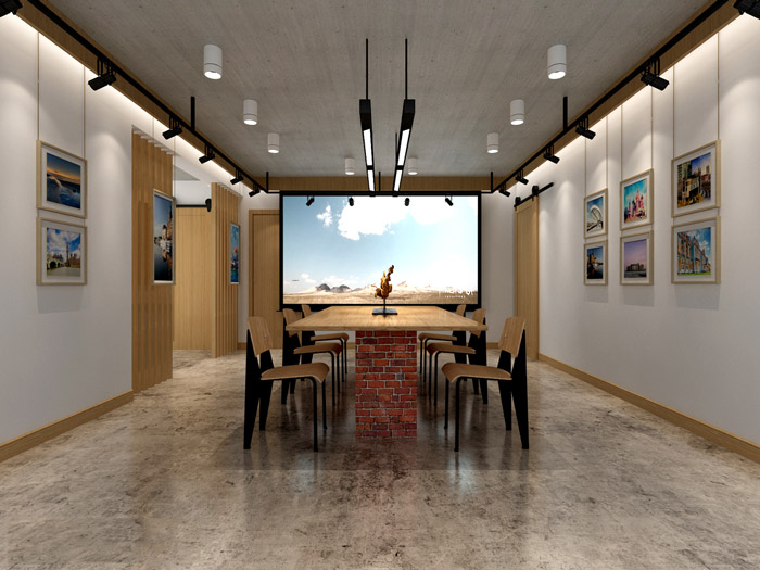 新中式工作室会议室装修设计效果图