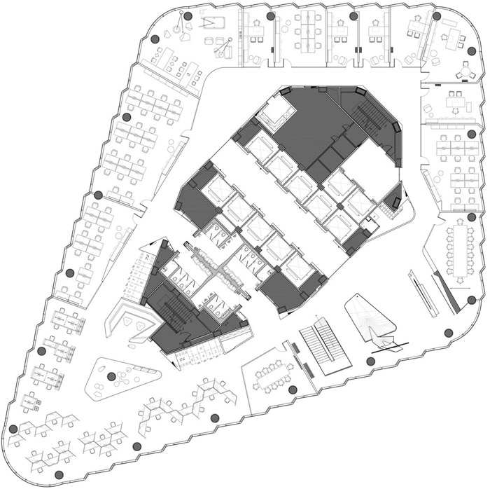 集团办公室43层平面图
