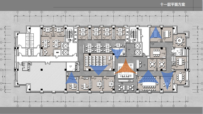 办公室十一层平面图