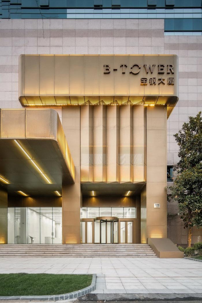 上海宝钢办公楼入口设计方案