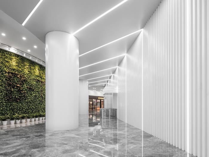 上海宝钢办公楼走廊设计方案