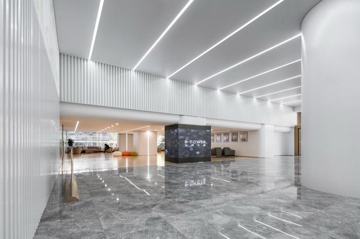 上海宝钢办公楼走廊设计方案