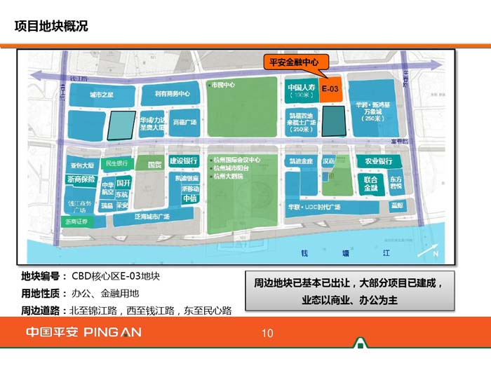 杭州平安金融中心设计地块概况
