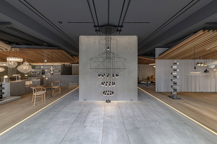 1600方现代风展厅和办公室设计